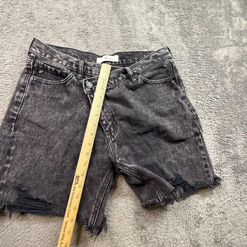 KanCan Distressed Black Denim Cut Off Shorts Womens XL 100% Cotton 30x5 - Picture 6 of 8